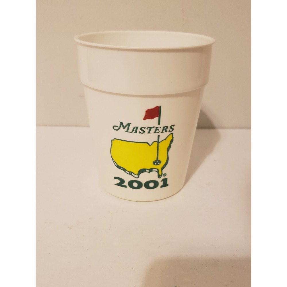 2001 Official Masters‎ Plastic Drink Cup Augusta National Golf Club Tiger Woods
